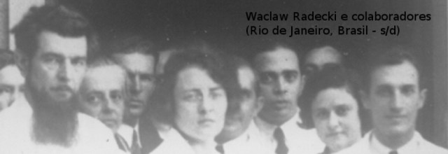 Radecki (no canto esquerdo) e seus colaboradores no Instituto de Psicologia