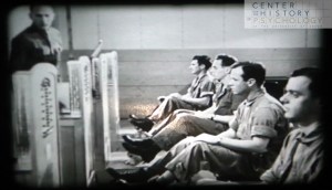 Screen shot from digitized film Cadet Classification, 1943.