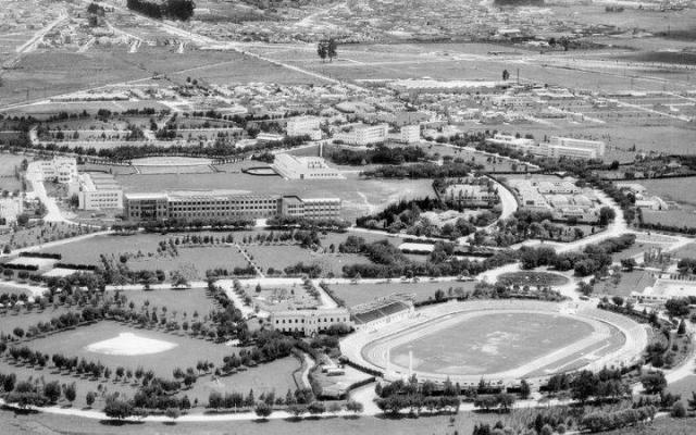 Panorámica de la Universidad Nacional de Colombia durante los años 40, cuando se creó el Instituto de Psicología Aplicada.